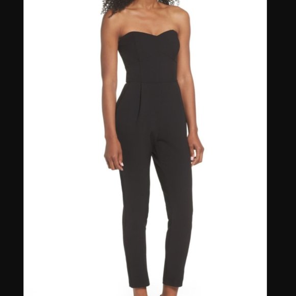 black slim jumpsuit